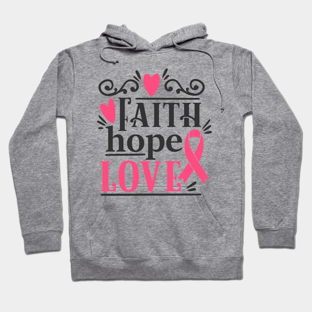 Faith Hope Love Hoodie by gdimido